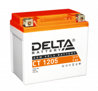 Мотоаккумулятор YTX5L-BS Delta AGM - 5 А/ч 80 А (CT 1205)
