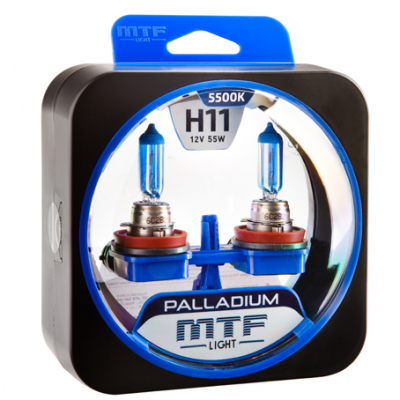 Автолампы H11 MTF Palladium 5500K (HPA1211)