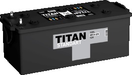Грузовой аккумулятор Titan Standart - 135 А/ч российская полярность (-+)