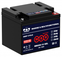Аккумулятор WBR Marine MBG 50-12 GEL - 50 А/ч - тяговый (для лодочных электромоторов)