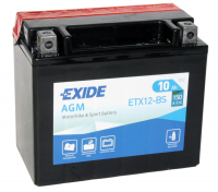Мотоаккумулятор YTX12-BS Exide AGM - 10 А/ч 150 А (ETX12-BS) [+ -]