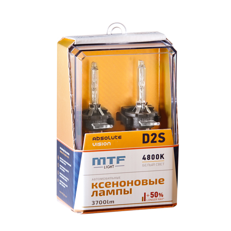 Ксеноновые лампы D2S MTF Absolute Vision +50% 4800K (AVBD2S)