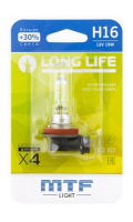 Автолампа H16 MTF Long Life 3000K (HLL1216b)