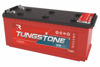 Грузовой аккумулятор Tungstone EFB - 195 А/ч (под болты) российская полярность (-+)