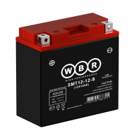 Мотоаккумулятор WBR AGM - 12 А/ч 210 А (SMT12-12-B) YT14B-BS