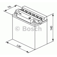 Мотоаккумулятор 12N9-3B Bosch M4 F26 Fresh pack - 9 А/ч (0 092 M4F 260) [- +]