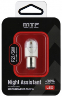 Светодиодные автолампы P21/5W MTF Night Assistant LED Red (NP215WR) красная