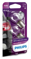 Автолампы P21W Philips Vision Plus +60% (12498VPB2)