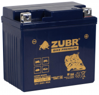Мотоаккумулятор Zubr Bike Premium Nano Gel - 5 А/ч 90 А (YTX5L-BS) [-+]