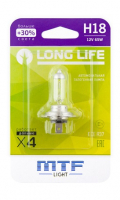 Автолампа H18 MTF Long Life 3000K (HLL1218b)