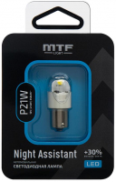 Светодиодные автолампы P21W MTF Night Assistant LED White 6000K (NP21WW)