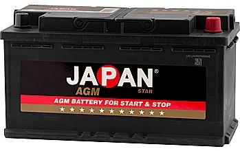 Аккумулятор автомобильный Japan Star Start-Stop AGM (L5) - 100 А/ч  [-+]