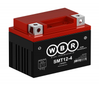 Мотоаккумулятор WBR AGM - 4 А/ч 50 А (SMT12-4) YB4L-B,YT4L-BS