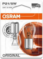 Автолампы грузовые P21/5W Osram Original Line (7537-02B) 24V
