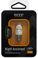 Светодиодные автолампы PY21W MTF Night Assistant LED Red (NPY21W) янтарная