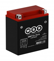 Мотоаккумулятор WBR AGM - 18 А/ч 230 А (SMT12-18-A) YTX20H-BS