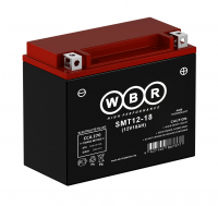 Мотоаккумулятор WBR AGM - 18 А/ч 270 А (SMT12-18) YTX20L-BS,YTX20HL-BS, YB16CL-B, YB16L-B, YB18L-A