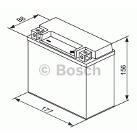 Мотоаккумулятор YTX20L-BS Bosch M6 023 AGM - 18 А/ч (0 092 M60 230) [- +]