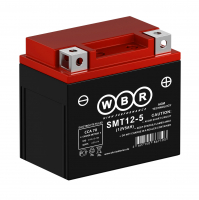 Мотоаккумулятор WBR AGM - 5 А/ч 70 А (SMT12-5) YTX5L-BS,YTZ7S,YT5L-BS
