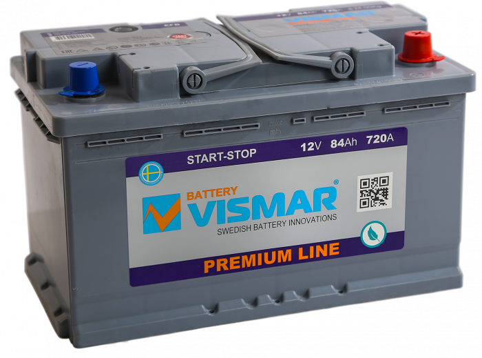 Аккумулятор Start-Stop автомобильный Vismar Premium EFB - 84 А/ч [-+]