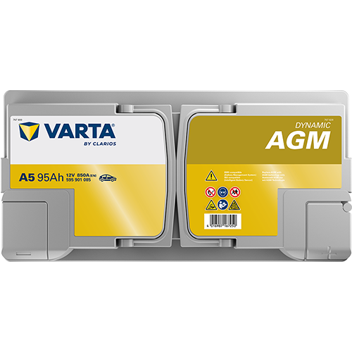 Аккумулятор Start-Stop автомобильный Varta A5 Dynamic AGM - 95 А/ч (595 901 085) [-+]
