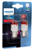 Светодиодные автолампы P21/5W Philips Ultinon Pro3000 SI LED Red (11499U30RB2)