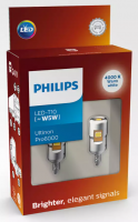 Светодиодные автолампы W5W Philips Ultinon Pro6000 SI LED White 4000K (24961WU60X2)