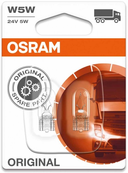 Автолампы грузовые W5W Osram Original Line (2845-02B) 24V