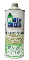 Моторное масло Molygreen Selection 0W-20 SP, GF-6A