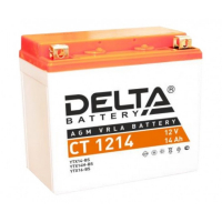 Мотоаккумулятор YTX14-BS Delta AGM - 14 А/ч 200 А (CT 1214)