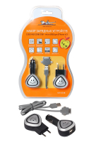 Зарядное устройство Airline набор (12В/24В/220В/USB - microUSB/для Iphone 4/5)