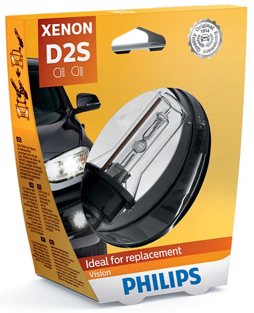 Ксеноновая лампа D2S Philips Xenon Vision 4600K (85122VIS1)