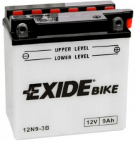 Мотоаккумулятор 12N9-3B Exide - 9 А/ч 85 А (12N9-3B) [- +]
