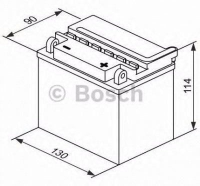 Мотоаккумулятор YB7C-A Bosch M4 F23 Fresh pack - 8 А/ч (0 092 M4F 230) [- +] снят с производства