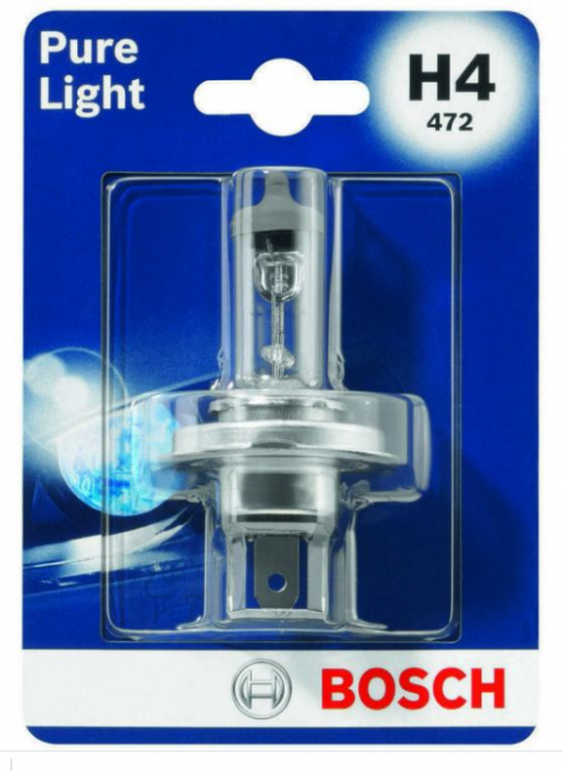 Автолампа H4 Bosch Pure Light (1987301001)