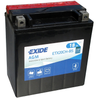Мотоаккумулятор YTX16-BS Exide AGM - 18 А/ч 230 А (ETX20CH-BS) [+ -]