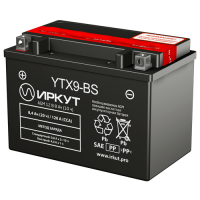 Мотоаккумулятор YTX9-BS Иркут - 8 А/ч 120 A [+ -]