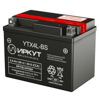 Мотоаккумулятор YTX4L-BS Иркут - 3,5 А/ч 50 A [- +]