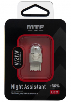 Светодиодные автолампы W21W MTF Night Assistant LED Red (NW21WR) красная