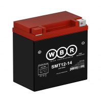 Мотоаккумулятор WBR AGM - 14 А/ч 200 А (SMT12-14) YTZ12S-BS, YTZ14S-BS, YTZ14S-BS