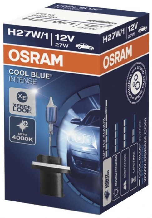 Автолампы H27/880 Osram Cool Blue Intense +20% 4000K (880CBI)