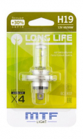 Автолампа H19 MTF Long Life 3000K (HLL1219b)