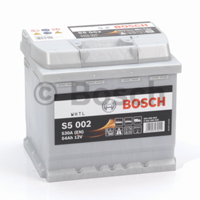 Аккумулятор автомобильный Bosch S5 002 Silver Plus - 54 А/ч (0 092 S50 020) [-+]