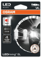 Светодиодные лампы W5W Osram LEDriving SL Red (2825DRP-02B)