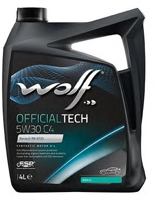 Моторное масло Wolf Officialteah 5W-30 C4