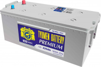 Грузовой аккумулятор Тюмень Premium - 220 А/ч европейская полярность (+-)