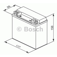 Мотоаккумулятор YTX20-BS Bosch M6 024 AGM - 18 А/ч (0 092 M60 240) [+ -]