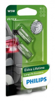 Автолампы W5W Philips Long Life Eco Vision (12961LLECOB2)