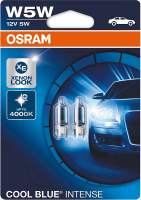 Автолампы W5W Osram Cool Blue Intense (2825HCBI-02B) галогеновые