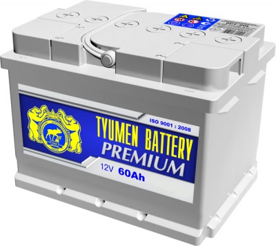 Аккумулятор автомобильный Тюмень Premium - 61 (60) А/ч [-+]